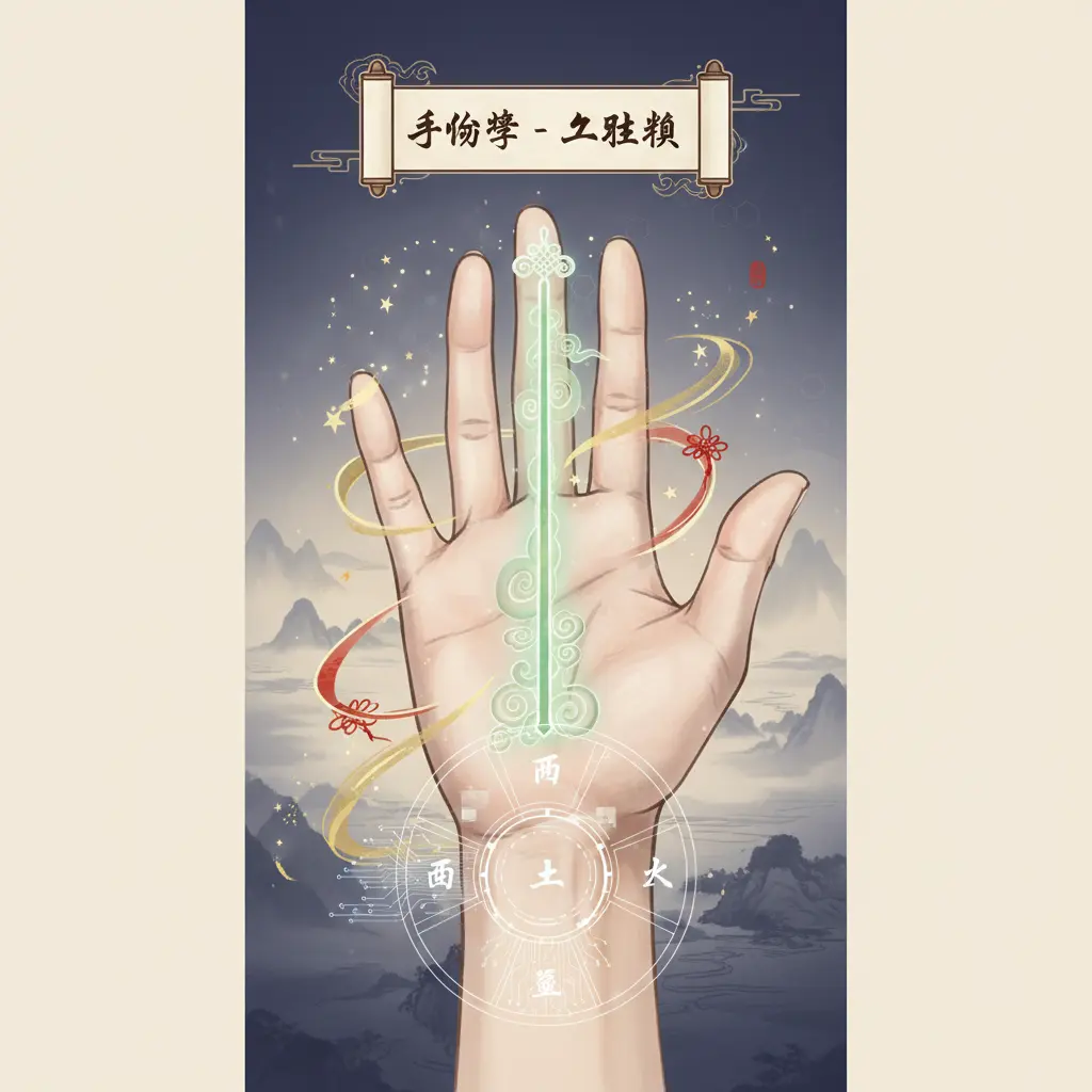 手相學 - 玉柱紋