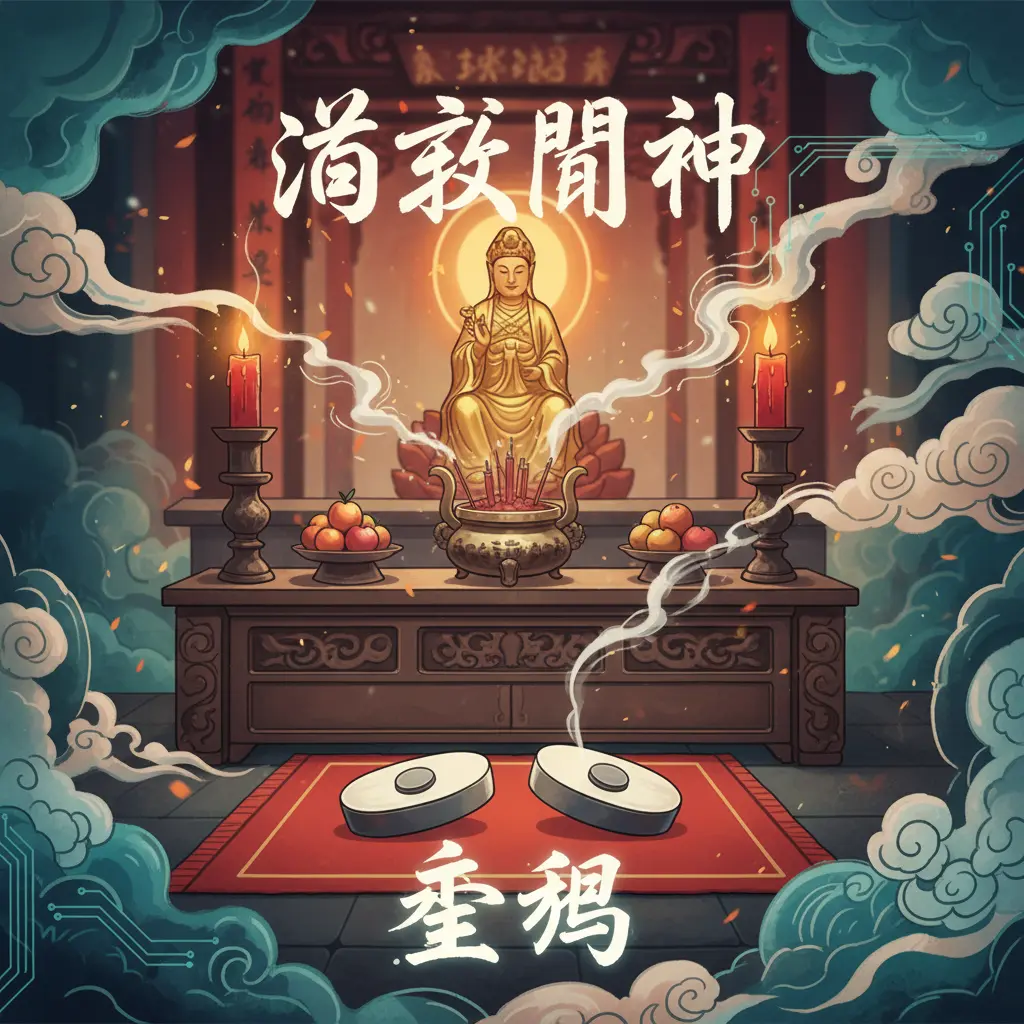 道教問神 - 聖筊