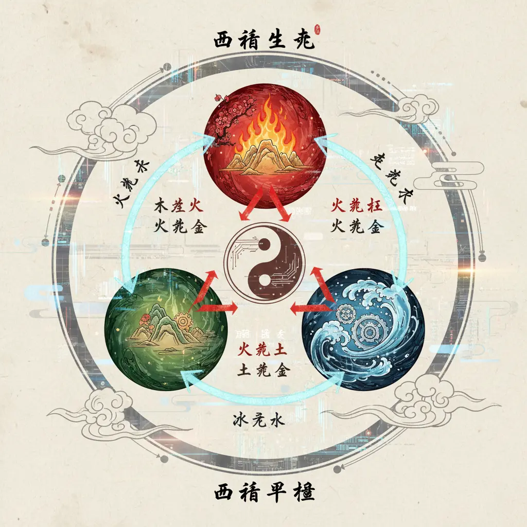 五行平衡 - 五行生剋